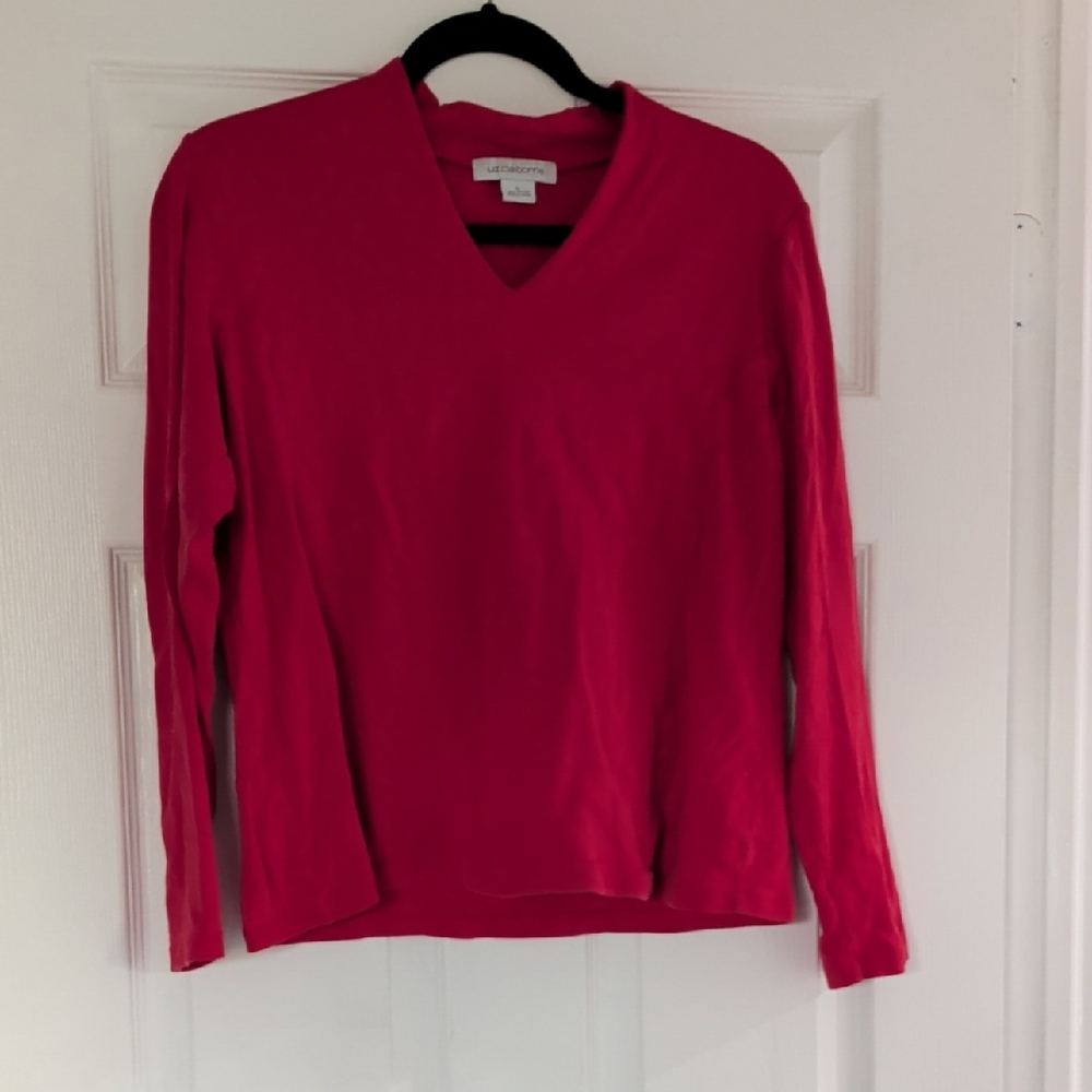 Liz Claiborne Red L Shirt Long Sleeves